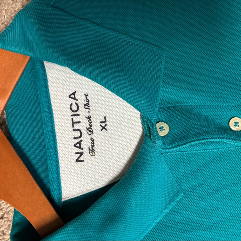 Nautica Turquoise Polo Shirt XL